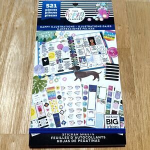 The Happy Planner Sticker Book Happy Illustrations 521 Pieces Watercolor